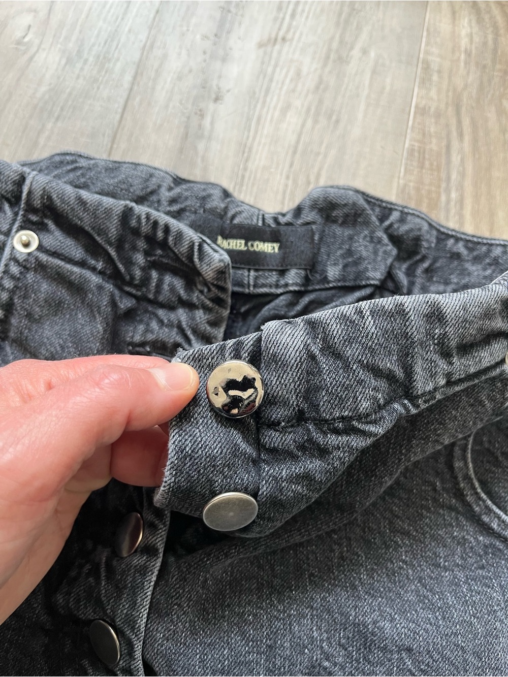 Rachel Comey Elkin pant Washed Black Boyfriend Jeans with Button Fly - Picture 2 of 4